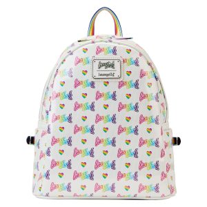 Rainbow Heart Mini Backpack with Waist Bag