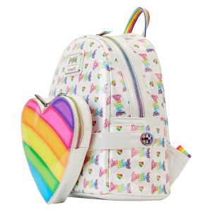 Rainbow Heart Mini Backpack with Waist Bag