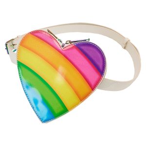 Rainbow Heart Mini Backpack with Waist Bag