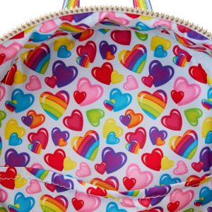 Rainbow Heart Mini Backpack with Waist Bag