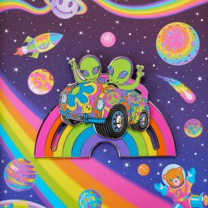 Zoomer & Zorbit Sliding Rainbow Collector’s Pin
