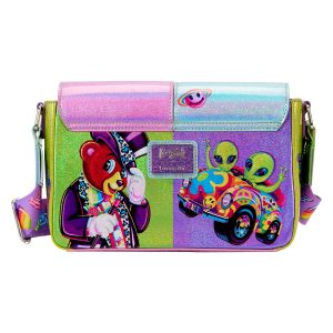Holographic Glitter Color Block Crossbody Bag