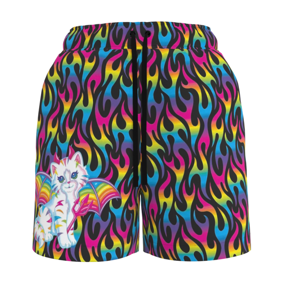 Lisa Freak Black Angel Kitty Devil Women's Shorts